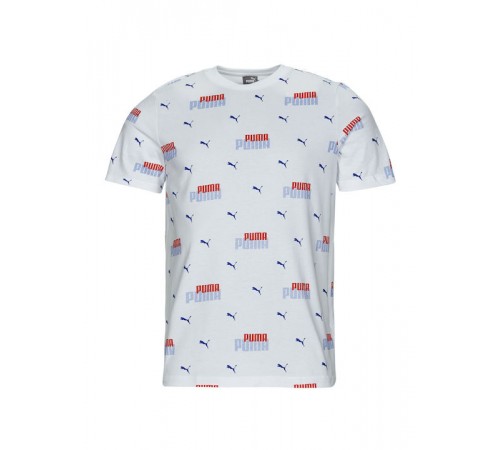 4k PUMA 673367-02 ESS+ LOGO POWER AOP Tee white